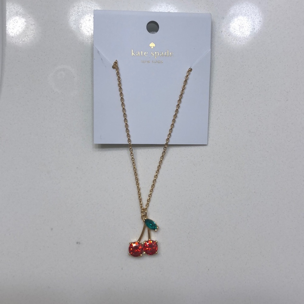 Kate spade cherry necklace